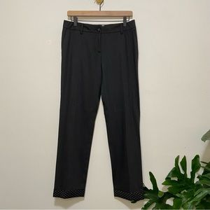 Love Moschino Wool Blend Gray Mid Rise Cuffed Trouser Pants